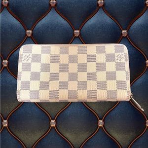 Louis Vuitton Damier Azur Zippy Wallet Long
